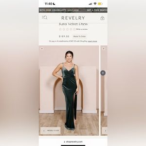 Rava Velvet Bridesmaid Dress in Classic Emerald (614)